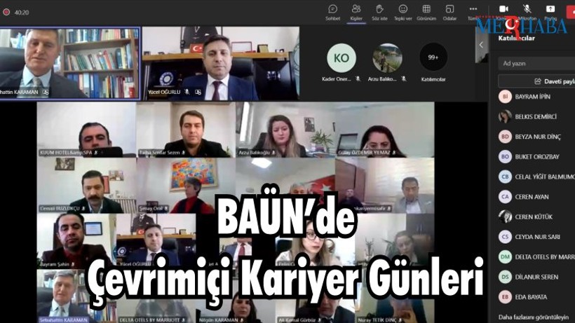 BAÜN’de Çevrimiçi Kariyer Günleri