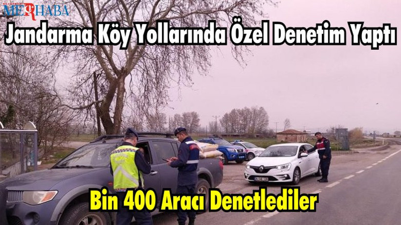 Jandarma Köy Yollarında Özel Denetim Yaptı