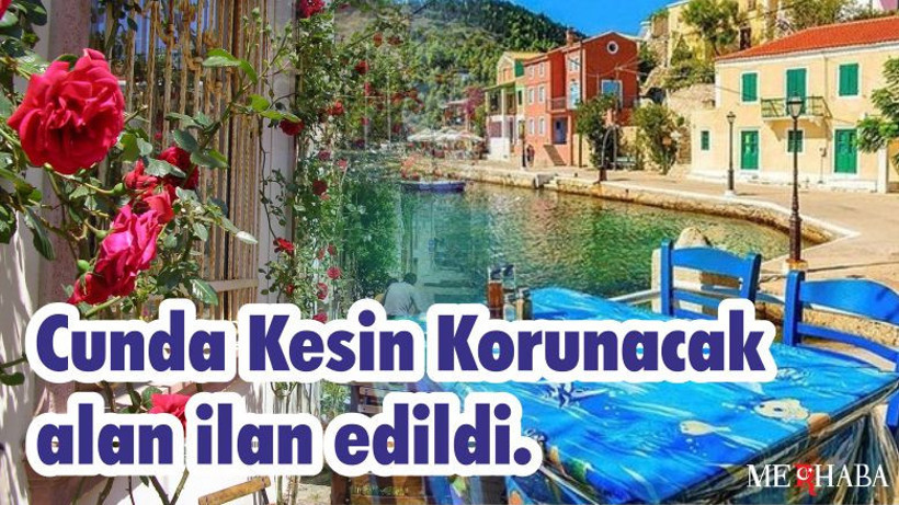 Erdoğan Cunda Adası hakkında ” hassas alan” kararı aldı.