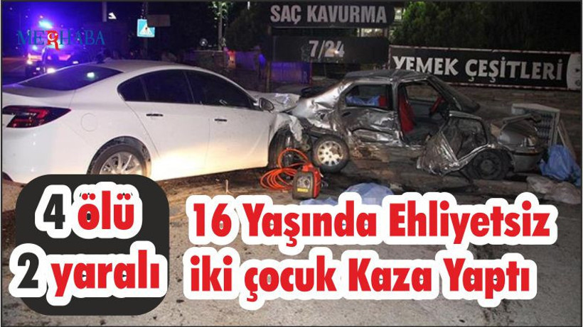 16 yaşında iki genç kazada hayatını kaybetti
