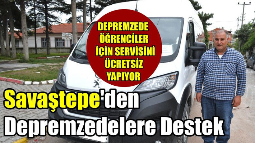 Savaştepe'den Depremzedelere Destek
