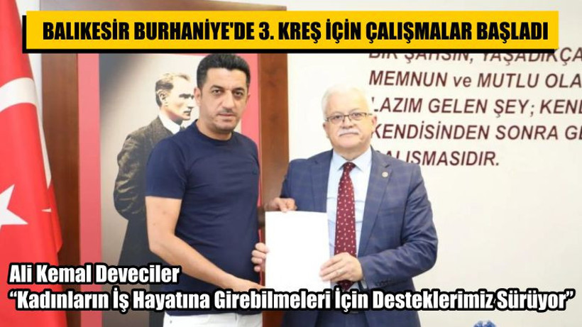 Balıkesir Burhaniye'de 3'üncü Kreş İçin Çalışmalar Başladı
