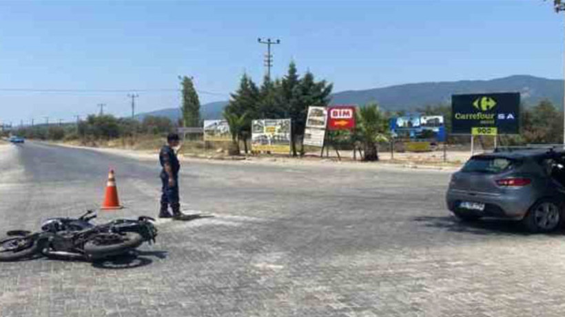 Edremit’te Motosiklet Kazası Oldu