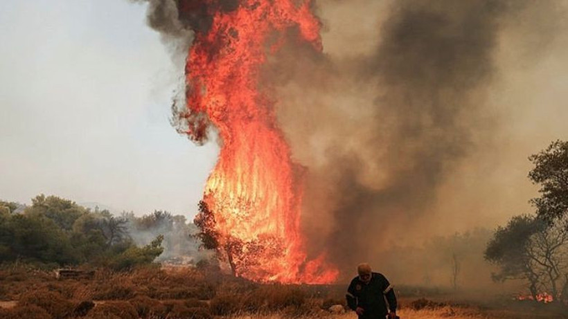 Yunanistan'da Yangın 12 Gündür Devam Ediyor
