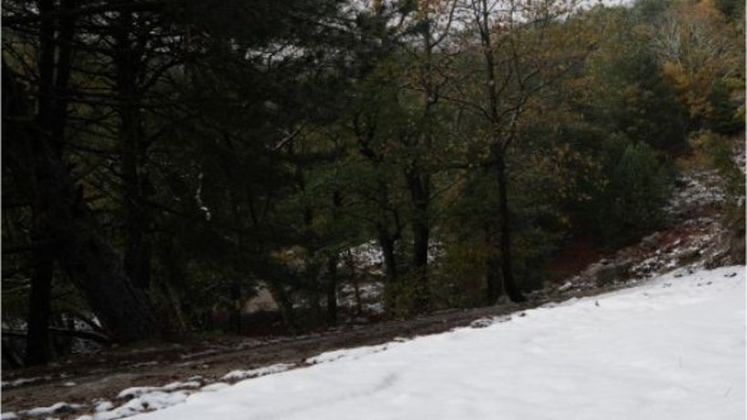 Mevsimin İlk Karı Kazdağları'nda Görüldü