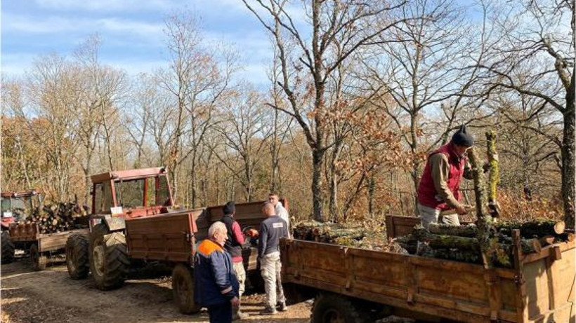 Balıkesir Köylüsüne Yakacak Desteği