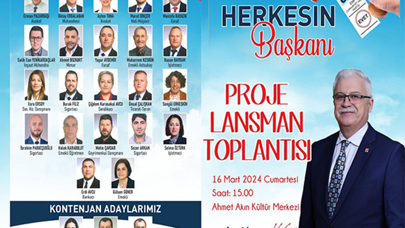 Başkan Deveciler, Yeni Dönem Projelerini Lansmanla Tanıtacak