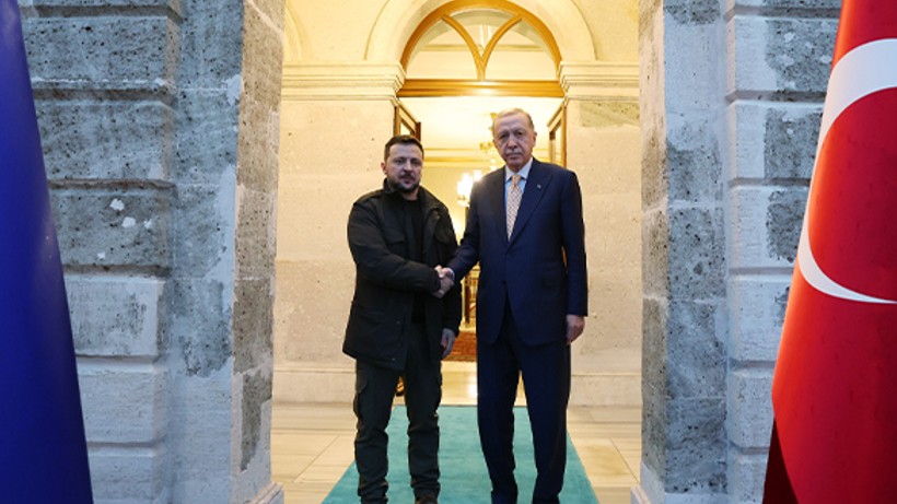 Erdoğan,Ukrayna Cumhurbaşkanı Zelenski'yi kabul etti
