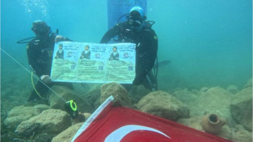 Gömeç'te Dalgıçlar Aren Bebek İçin Deniz Altında Harekete Geçti