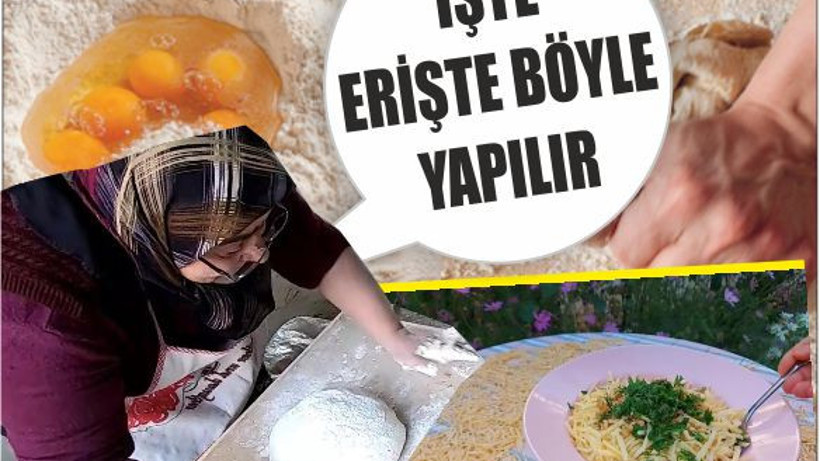 Balıkesir Kırsalında Geleneksel Erişte Yapımı Başladı
