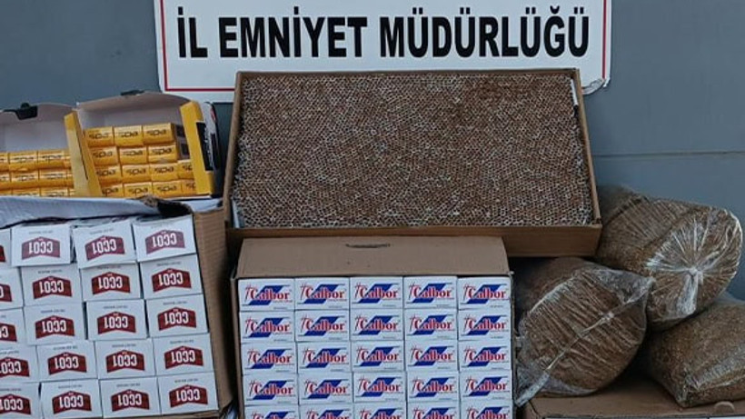 Bigadiç'te Kaçak Tütün ve Sigara Operasyonu
