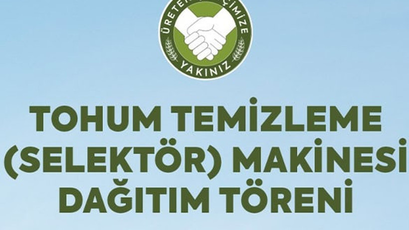 Balıkesir'de Çiftçilere Tohum Temizleme Makinesi Desteği