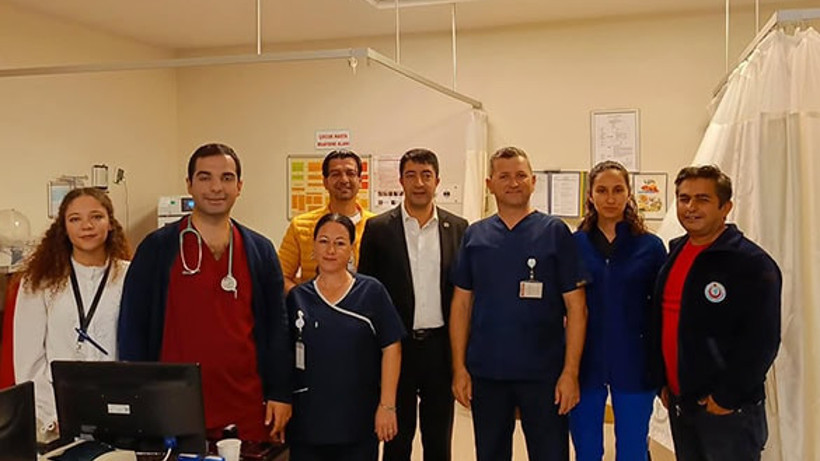 Sağlık-Sen Gönen'de Sağlık Çalışanlarını Ziyaret Etti