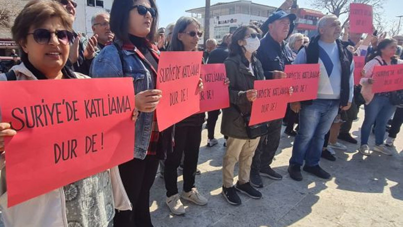 Suriye’deki Alevi Katliamı Edremit’te Protesto Edildi