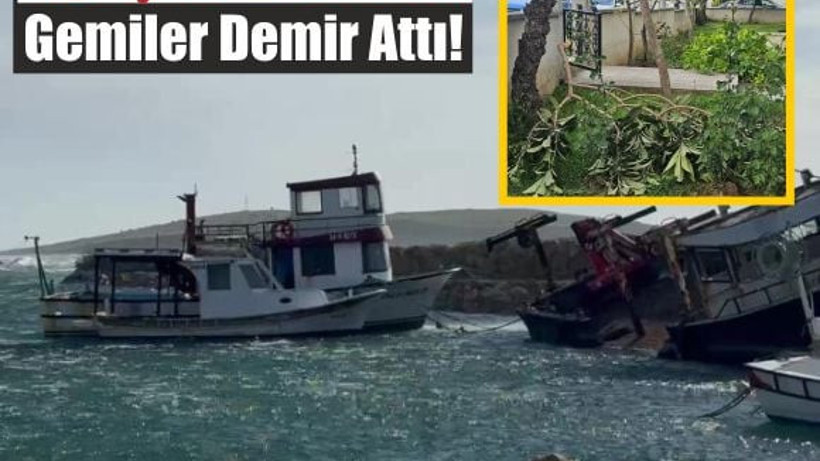 Bandırma’da Fırtına Ortalığı Savaş Alanına Çevirdi!