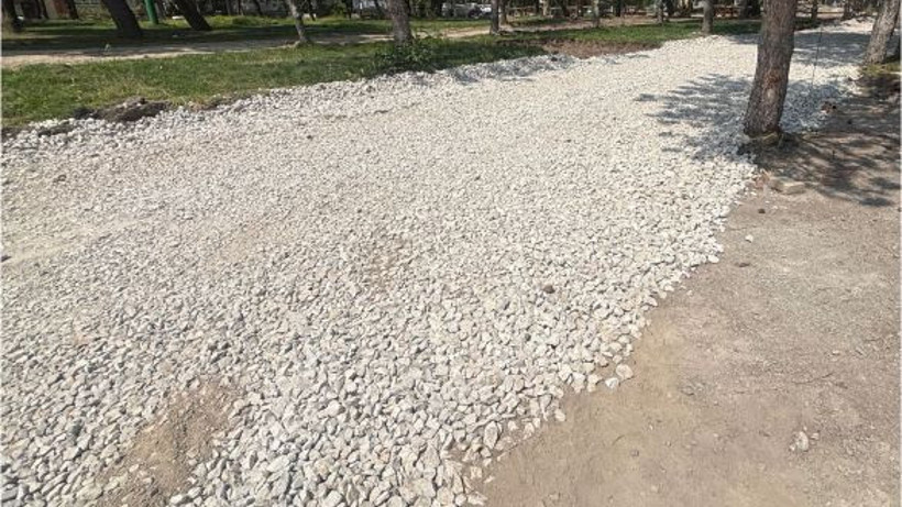 75. Yıl Parkı’na Çakıl Taşı Döşendi