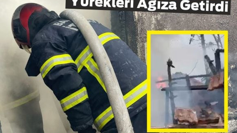 Savaştepe'de Ev Yangını Yürekleri Ağıza Getirdi
