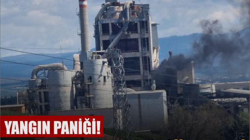 Çimento Fabrikasında Korkutan Yangın!