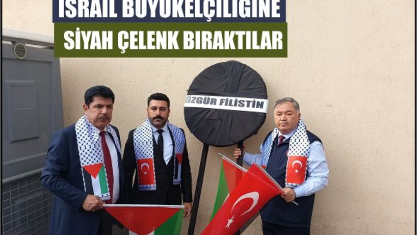 Sendikalardan İsrail Büyükelçiliği Önünde Protesto