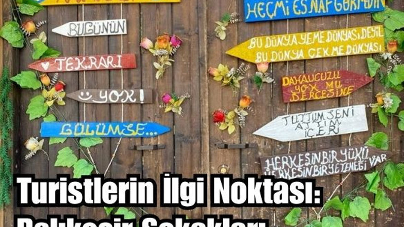 Balıkesir'in Sokaklarındaki Tablolar İlgi Çekiyor