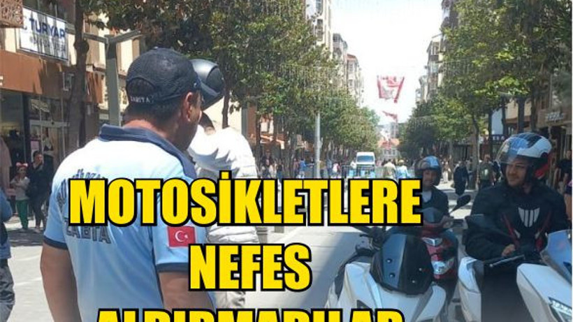 Milli Kuvvetler Caddesi’nde motosiklet denetimi