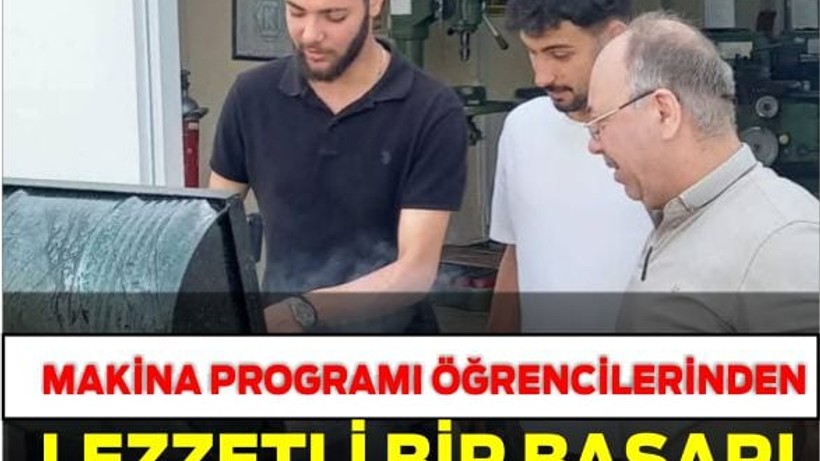 Makine Programı Öğrencilerinden Lezzetli Bir Başarı