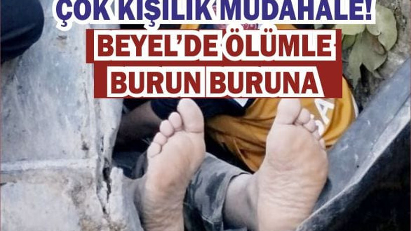 Demir Yığınına Dönen Araçtan  Sağ Çıktı!