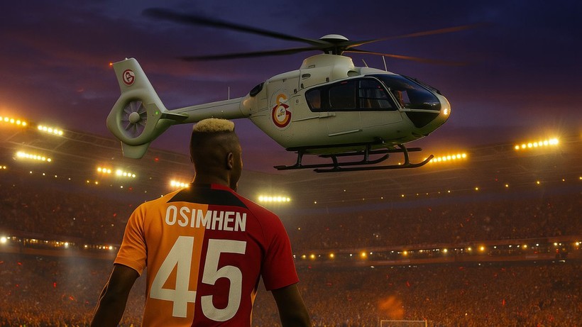 Osimhene İmza Töreni Mİ? Helikopterle Rams Park’a İnecek! - Resim: 1