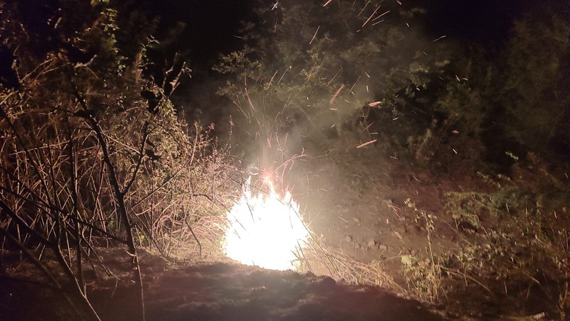  Savaştepe'de Arazi Yangını söndürüldü