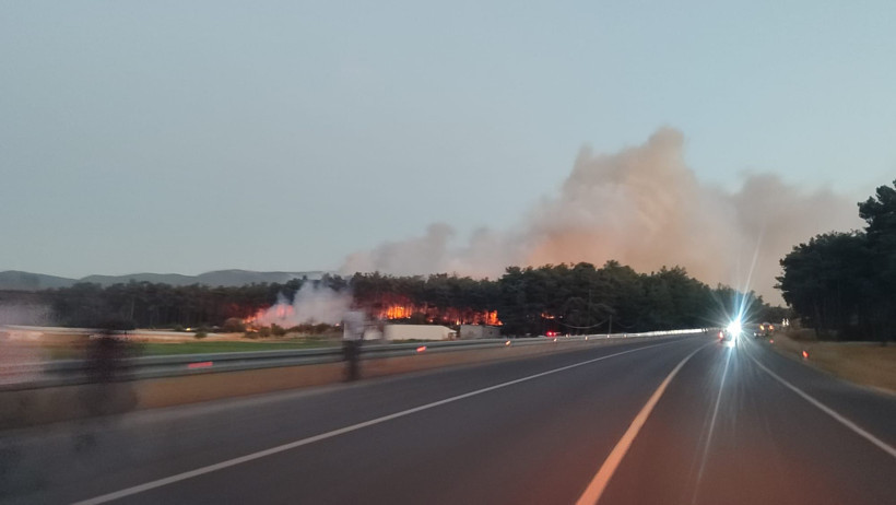  Balıkesir Savaştepe’de Korkutan Orman Yangını 