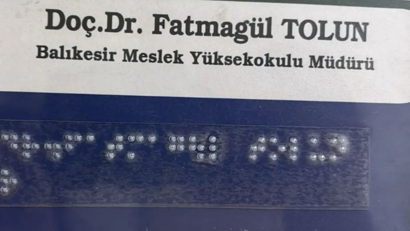 Braille yönlendirme tabelaları Balıkesir MYO’da kullanılmaya başlandı - 1. resim