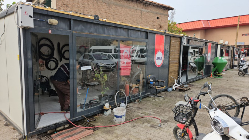 Sındırgı’da Depremzede Esnafa Konteyner Desteği - 2. resim