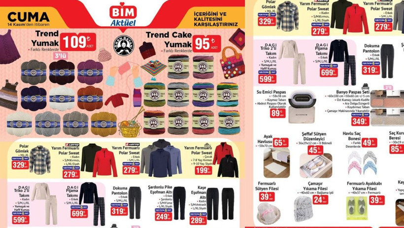 14 Kasım 2025 BİM Aktüel Kataloğunda Neler Var?