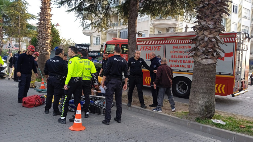 Balıkesir’de Devrilen Motora Ayağı Sıkıştı