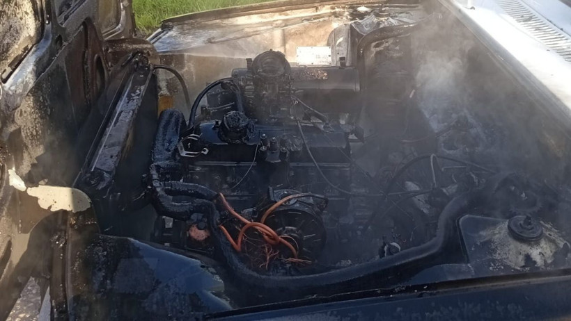 OSB’de Seyir Halindeki Araç Alev Aldı