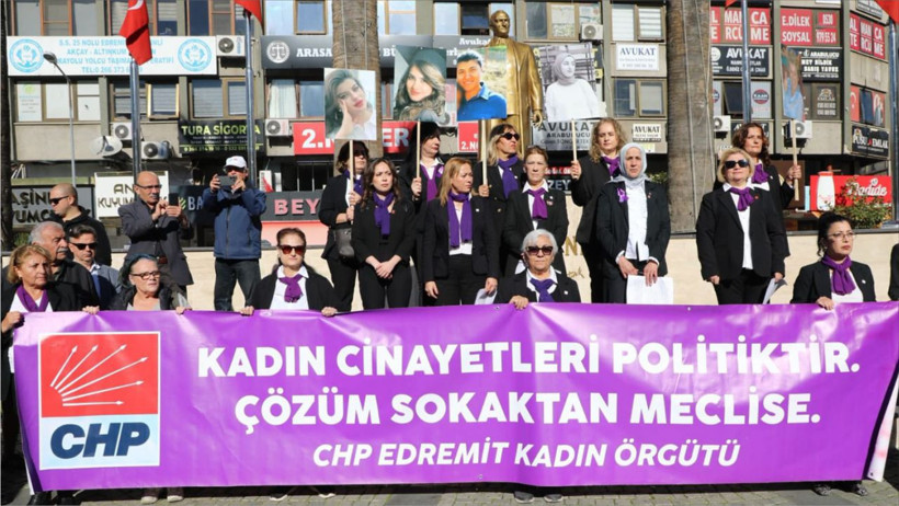 Edremit CHP'den, Kadına Şiddete Karşı Güçlü Mesaj
