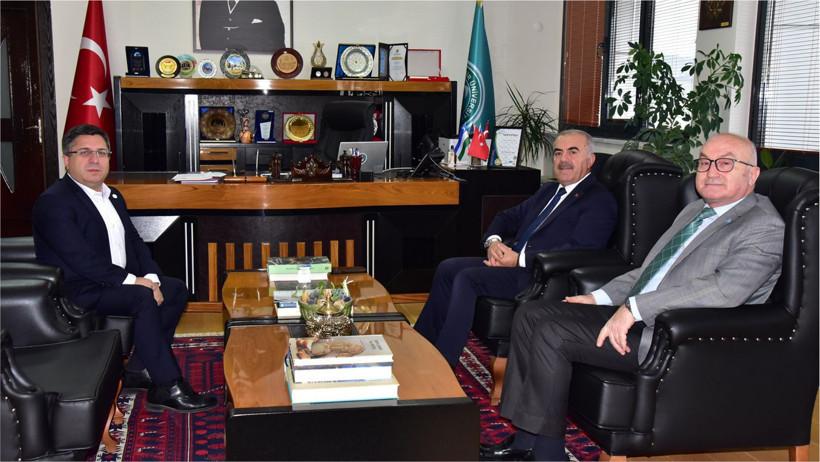 Murat Demir’den Rektör Prof. Dr. Yücel Oğurlu’ya Veda Ziyareti