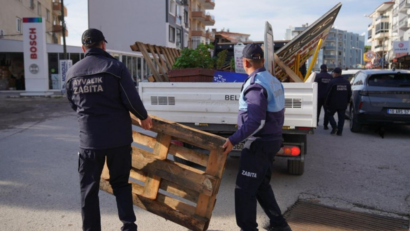 Ayvalık’ta Yol İşgallerine Karşı Sıkı Denetim