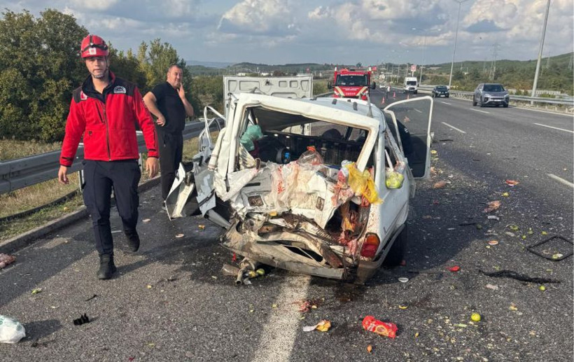 Balıkesir’de Otoyolda Korkunç Kaza! - Resim: 1