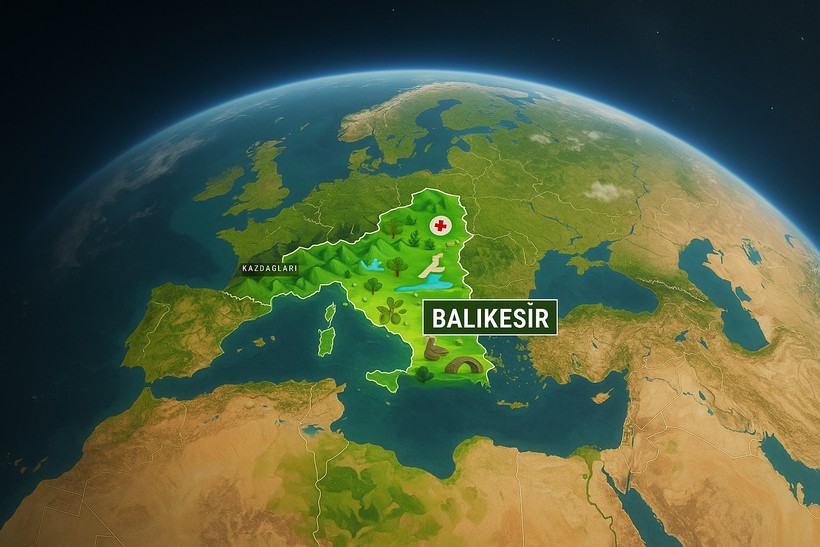 Balıkesir Dünya Haritasında Nerede?
