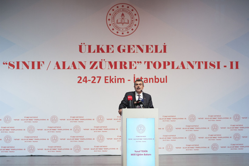 Milli Eğitim Bakanı Tekin "Ülke Geneli Sınıf/Alan Zümresi Toplantısı"nda konuştu