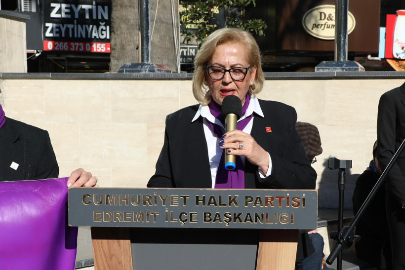 Edremit CHP'den, Kadına Şiddete Karşı Güçlü Mesaj