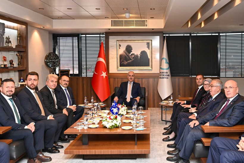 TBMM Başkanı Kurtulmuş Balıkesir Büyükşehir Belediyesi’ni ziyaret etti - Resim: 2