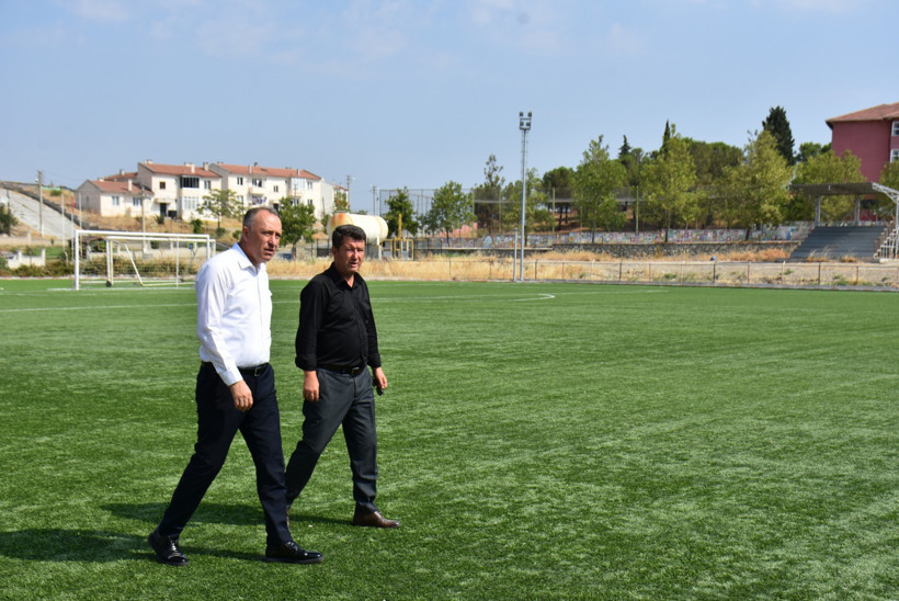 Gençlik ve Spor İl Müdürü Adem Özalp Sındırgı’da İncelemelerde Bulundu 