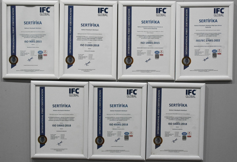 Balıkesir Büyükşehir Belediyesi ISO Sertifikalarıyla Tescillendi - 2. resim