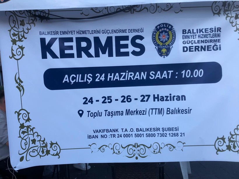 Balıkesir’de Emniyet İçin Kermes