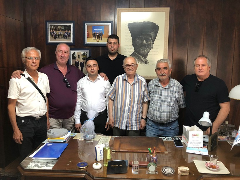 Genç Başkan Cahit Can Tekin’den Efsane Başkan Ziya Tan’a Ziyaret