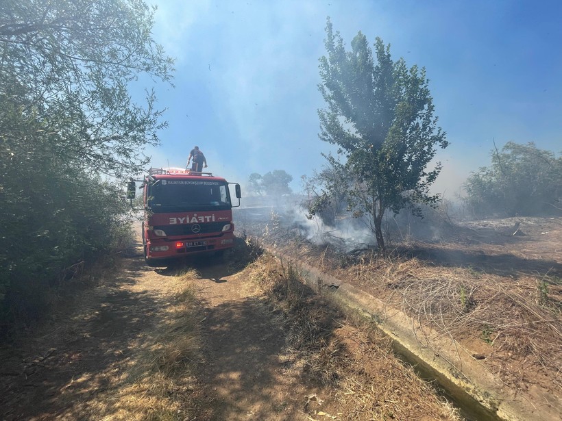  İvrindi’de Arazi Yangını