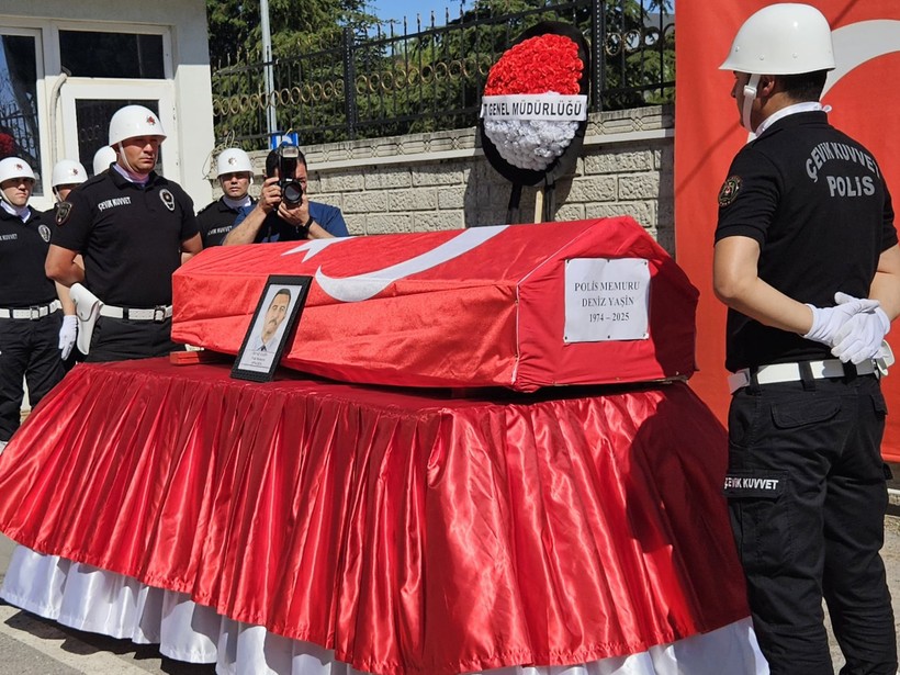Polis Memuru Deniz Yaşin’e Veda 