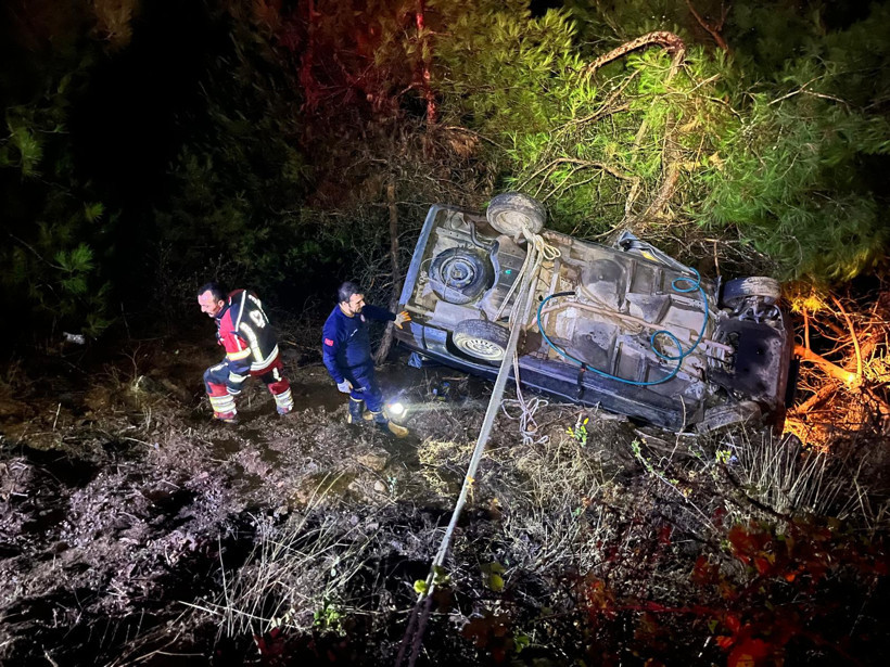 Kepsut’ta 5 Kişi Dereye Düştü: İşte O Görüntüler